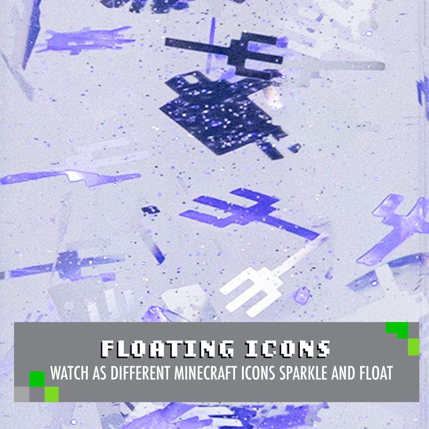 Thumbnail 3 de Paladone PP10069MCF Minecraft Glitzer-Lavalampe (Flow Lamp) – Stimmungsleuchte für Tisch, 33 cm