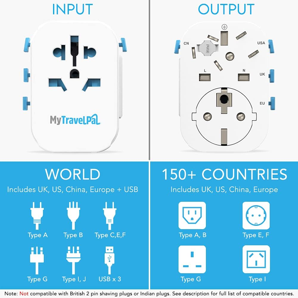 Thumbnail 5 de MyTravelPal Pro Grounded Travel Adapter 10A