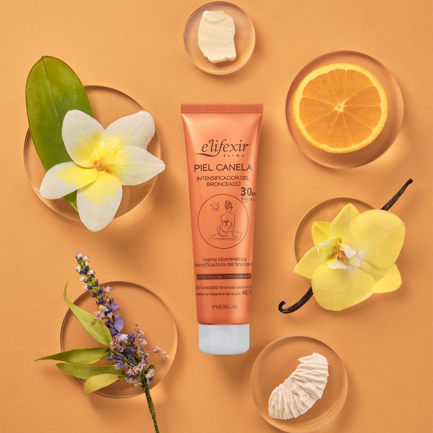Thumbnail 5 de Elifexir Piel Canela SPF 30 – Bräunungsbeschleunigungsgel mit Monoï Tahiti, wasserfest