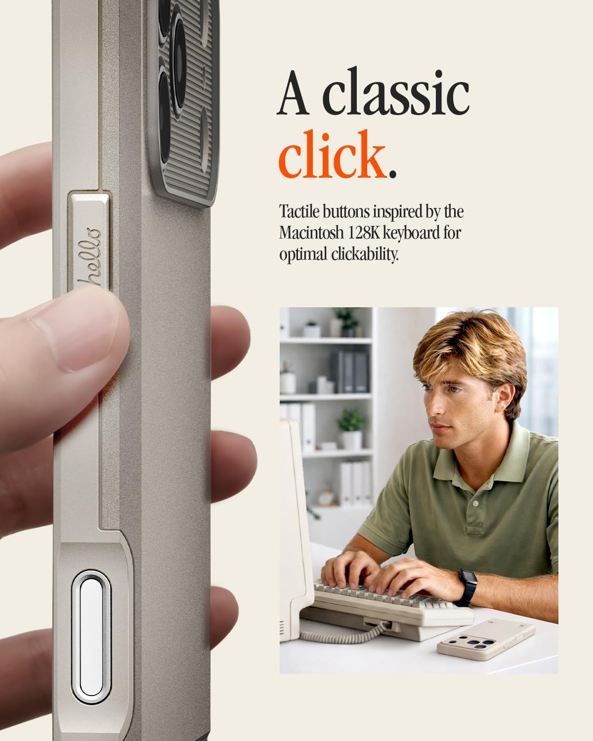 Thumbnail 4 de Spigen Coque Classic LS MagFit pour iPhone 17 Pro Max – finition Gris Pierre