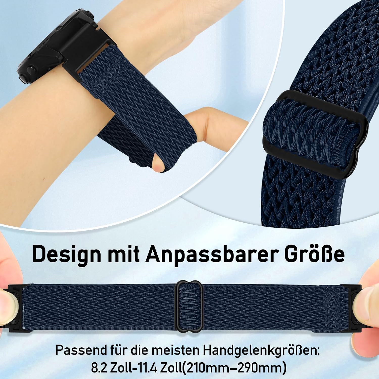 Thumbnail 2 de TumCez 22mm QuickFit Armband – Nylon-Ersatzarmband für Garmin Fenix 8/7/6/5, Epix Gen 2 und Approach S60/S62