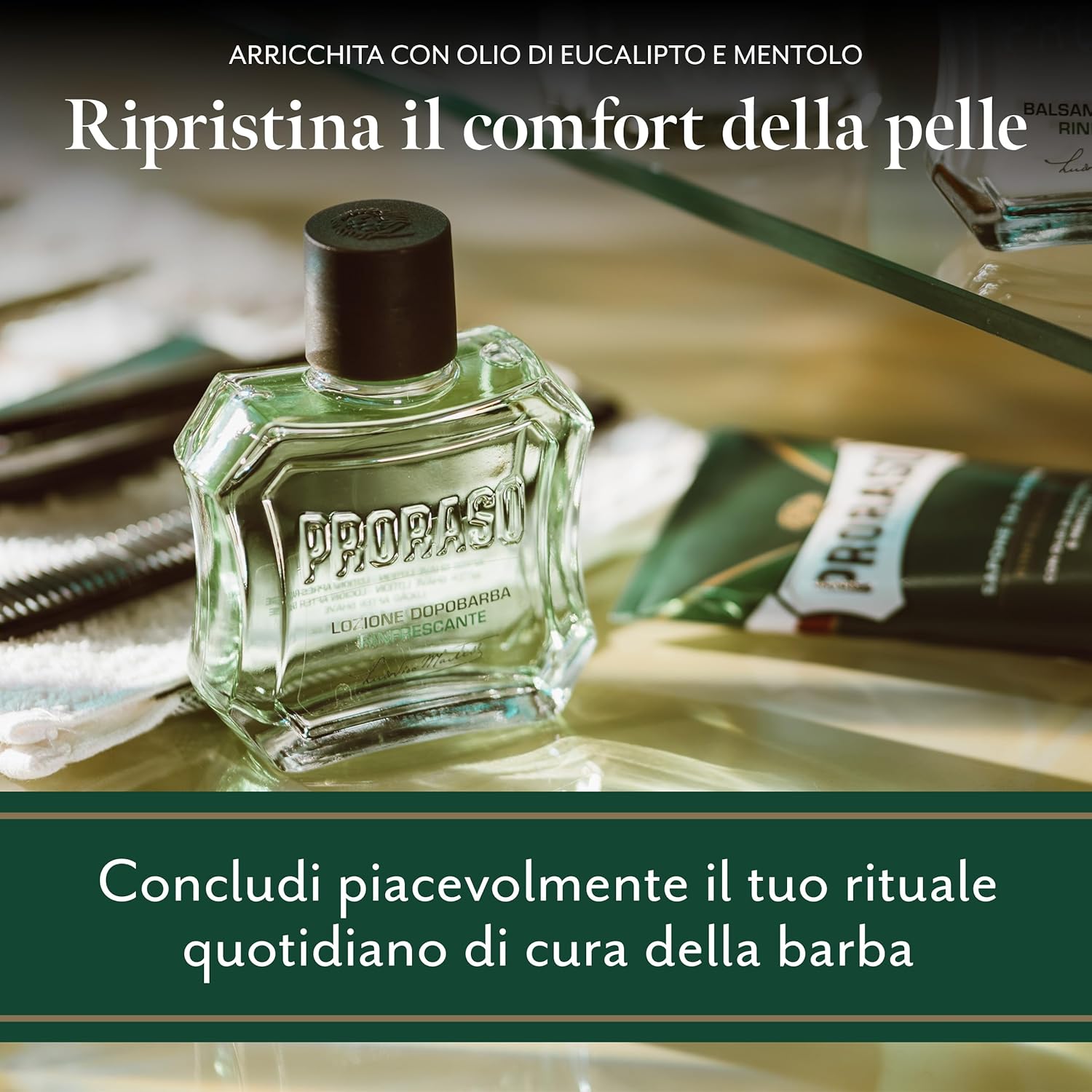 Thumbnail 2 de Proraso Lozione Dopobarba Uomo Rinfrescante 3 x 100 ml – dopobarba all’eucalipto e mentolo, made in Italy