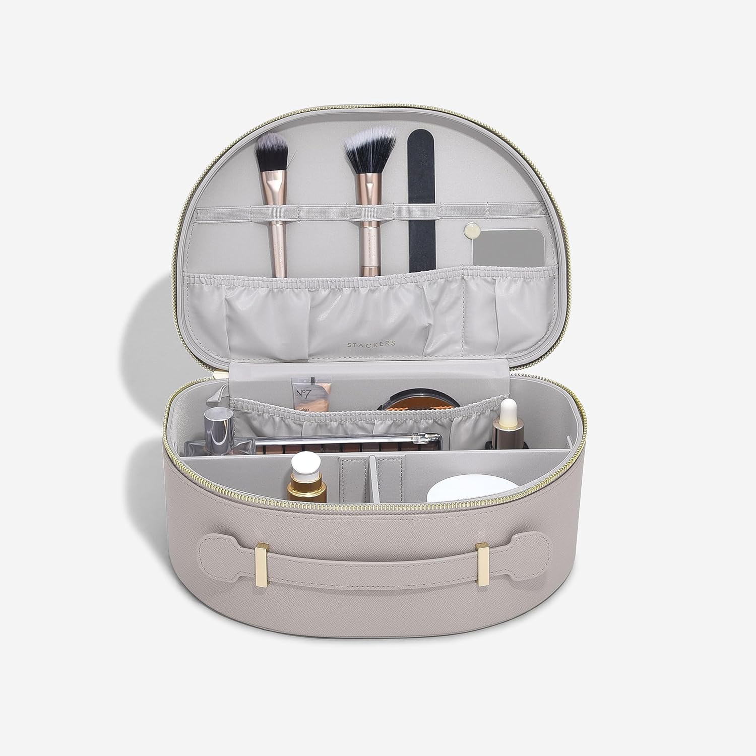 Detalle de Stackers Taupe Vanity Case