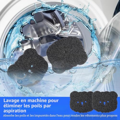 Detalle de JYNVO 8 Boules Anti Poils pour Machine à Laver – Évite les poils sur les vêtements
