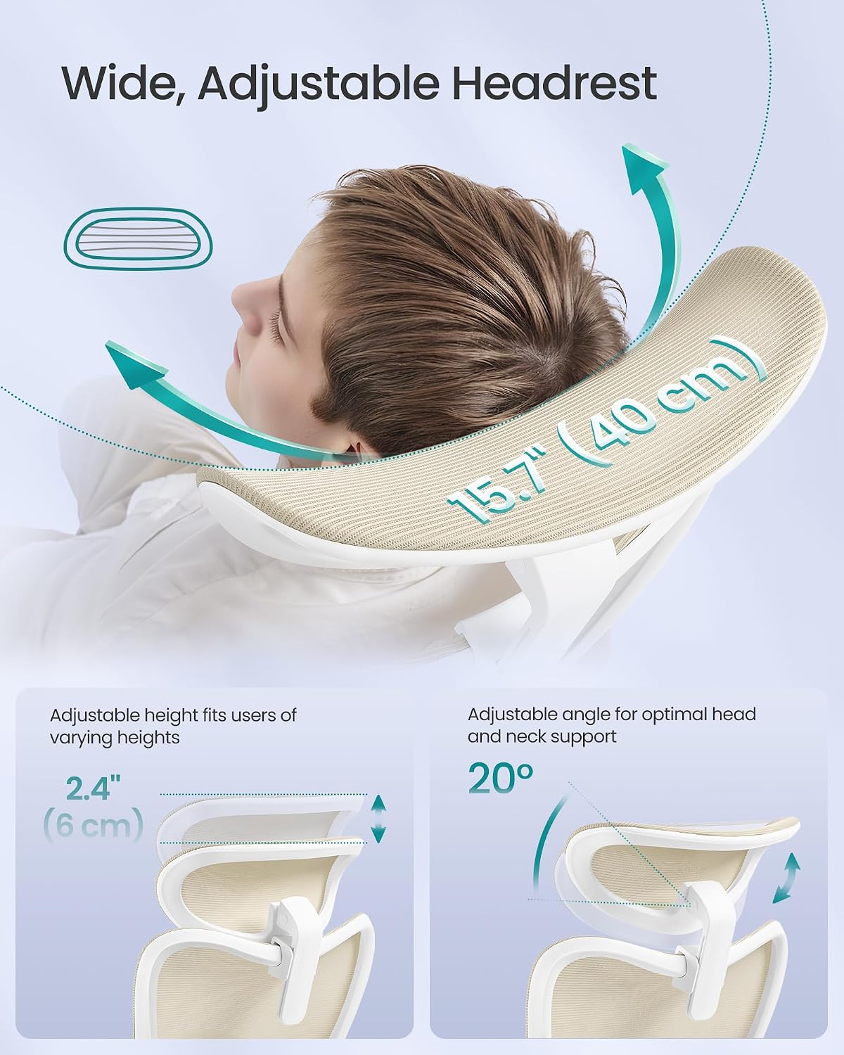 Thumbnail 6 de SONGMICS Ergonomic Office Chair 150 kg