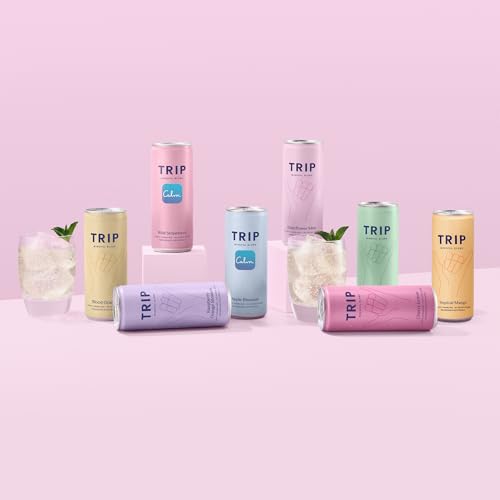 Detalle de TRIP Calm Magnesium Drink – Sparkling Mocktail Variety Pack (12 × cans)