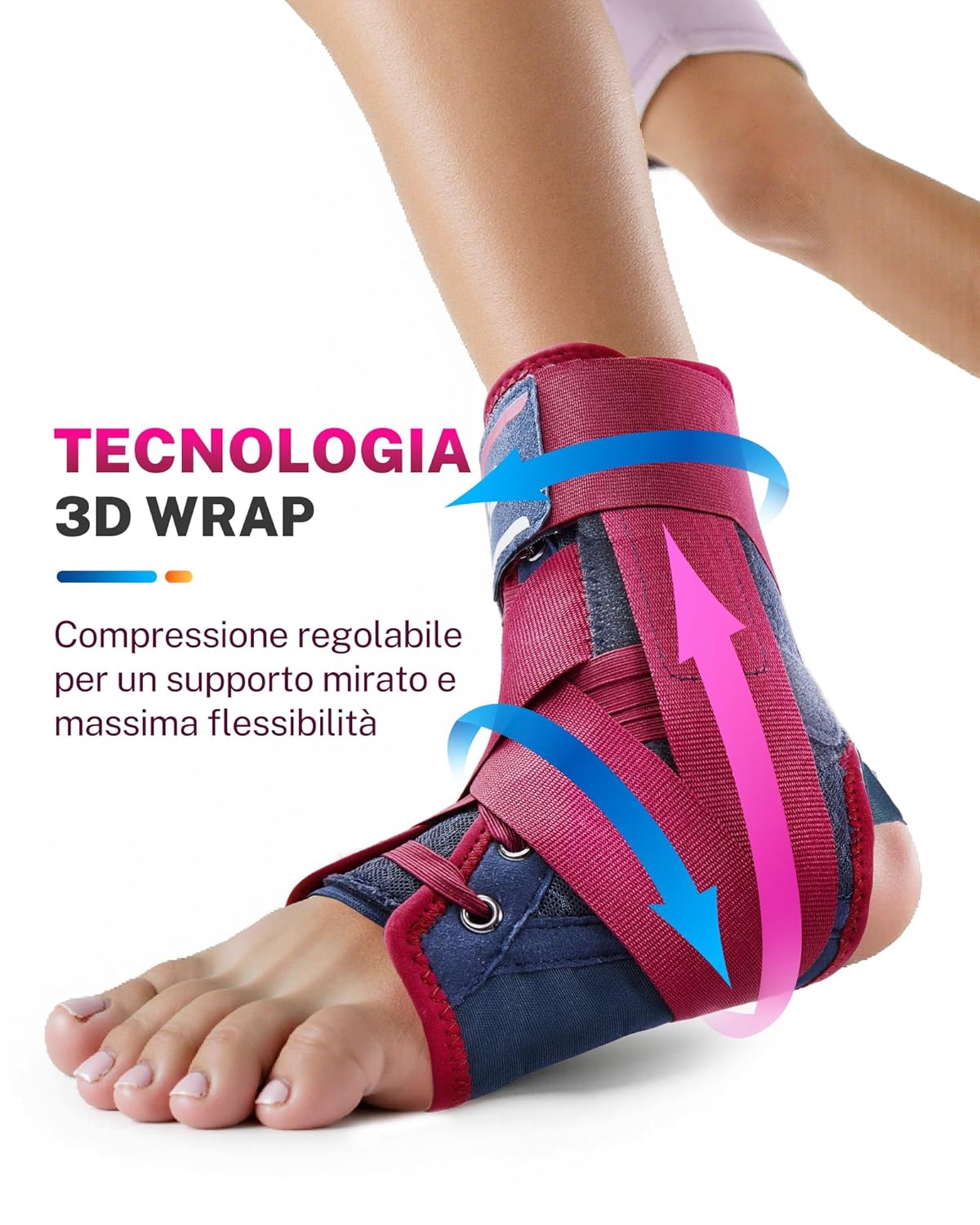 Thumbnail 3 de Fitomo Tutore Caviglia con stabilizzatori rimovibili (uomo e donna) per gonfiore, tendinite d’Achille e recupero