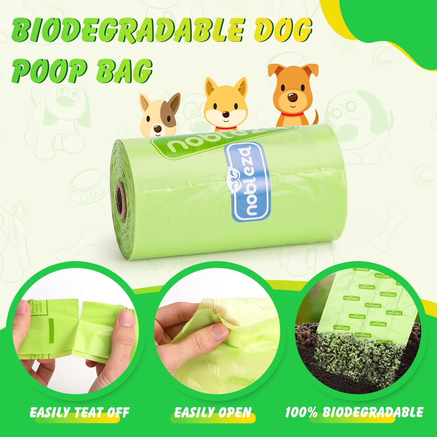 Thumbnail 5 de Nobleza Bolsas para caca de perro 360 unidades