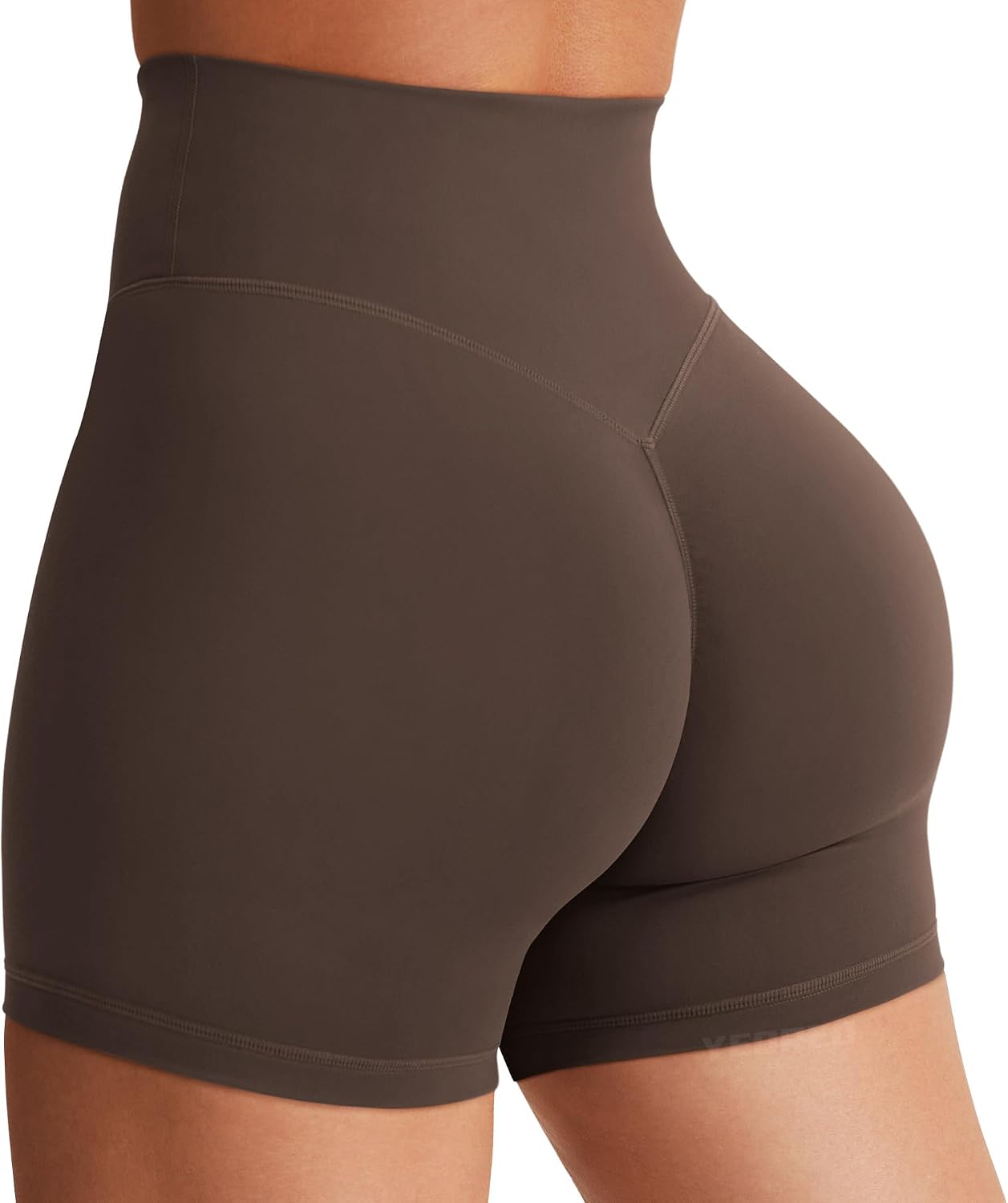 Detalle de YEOREO HWH-YCA4201 SoftHue Biker Shorts, High Waist, No Front Seam