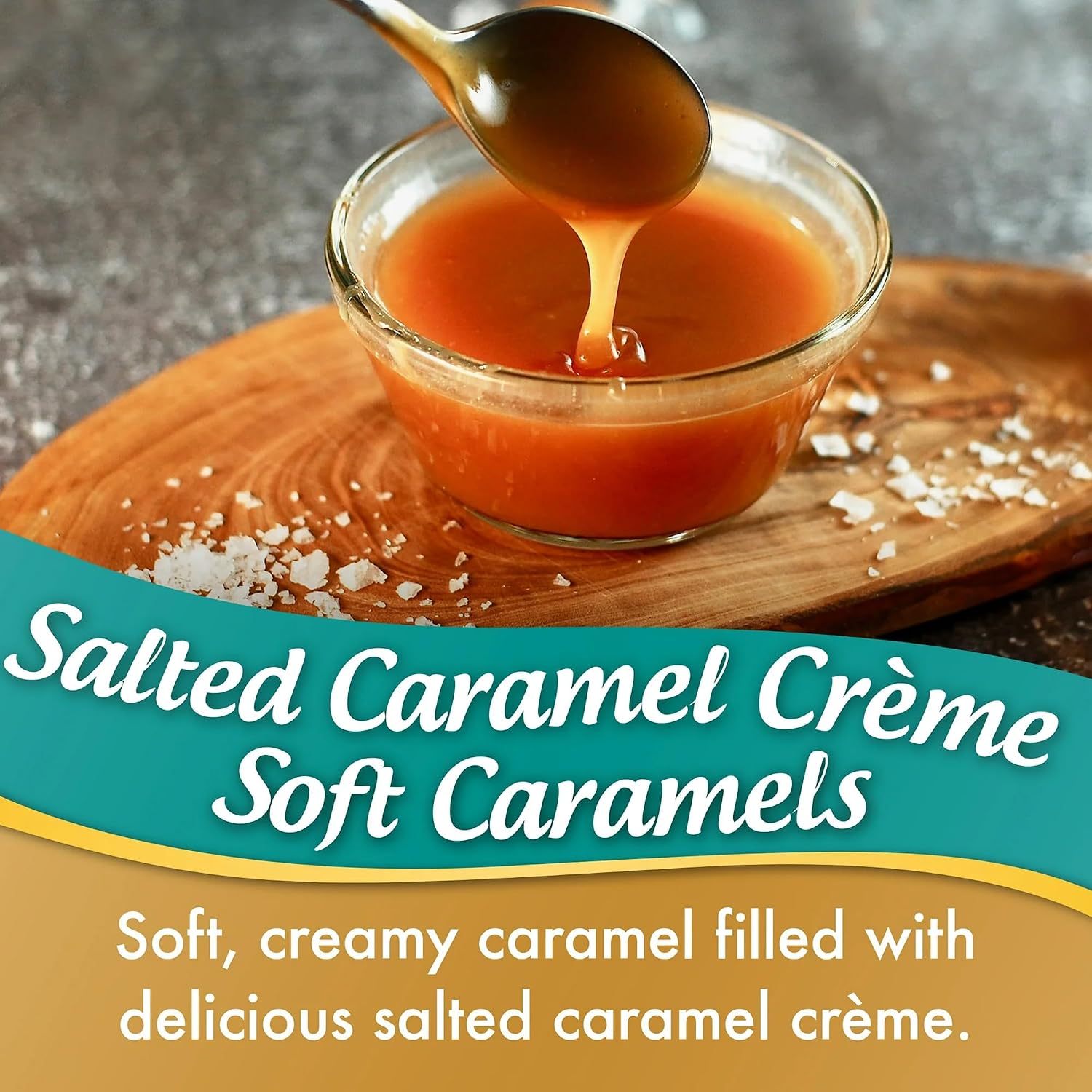 Thumbnail 3 de GEEOOLLAH Sea Salt Caramels, Individually Wrapped Soft Chewy Candy, 68 Pieces, 1 lb