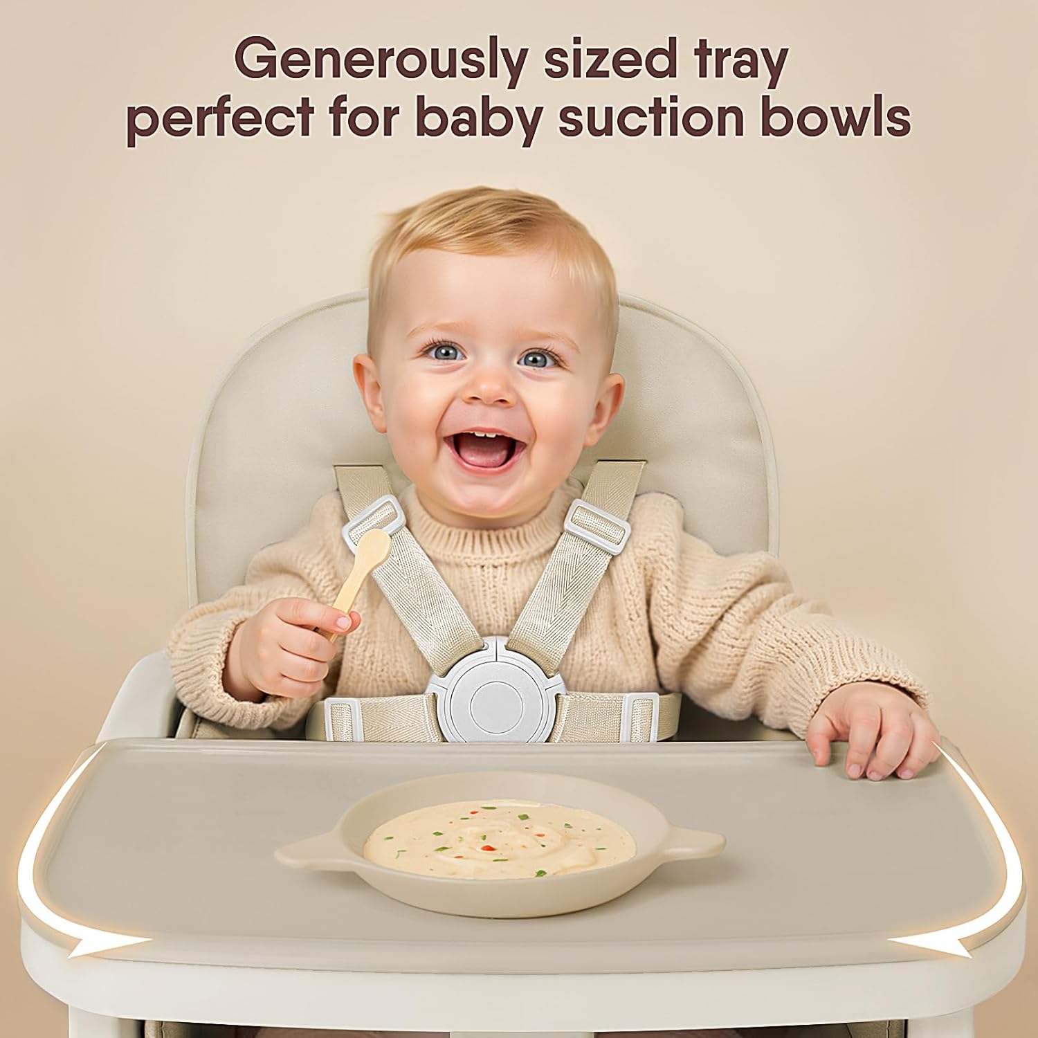 Detalle 2 de Obee Odee Portable Baby High Chair with PU Cushion