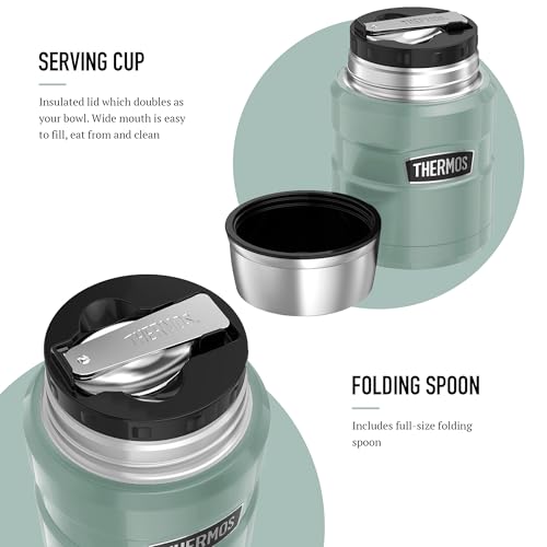 Thumbnail 3 de Thermos Stainless King Duck Egg Food Flask (470ml): 9h Hot, 14h Cold