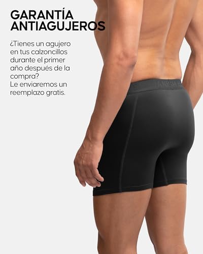 Detalle de DANISH ENDURANCE Boxer Deportivos Hombre 3 Pack Negro 3XL