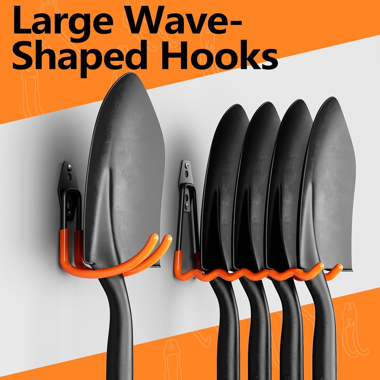 Thumbnail 3 de Kitmiido Garage Hooks Wall Mount 10-Pack