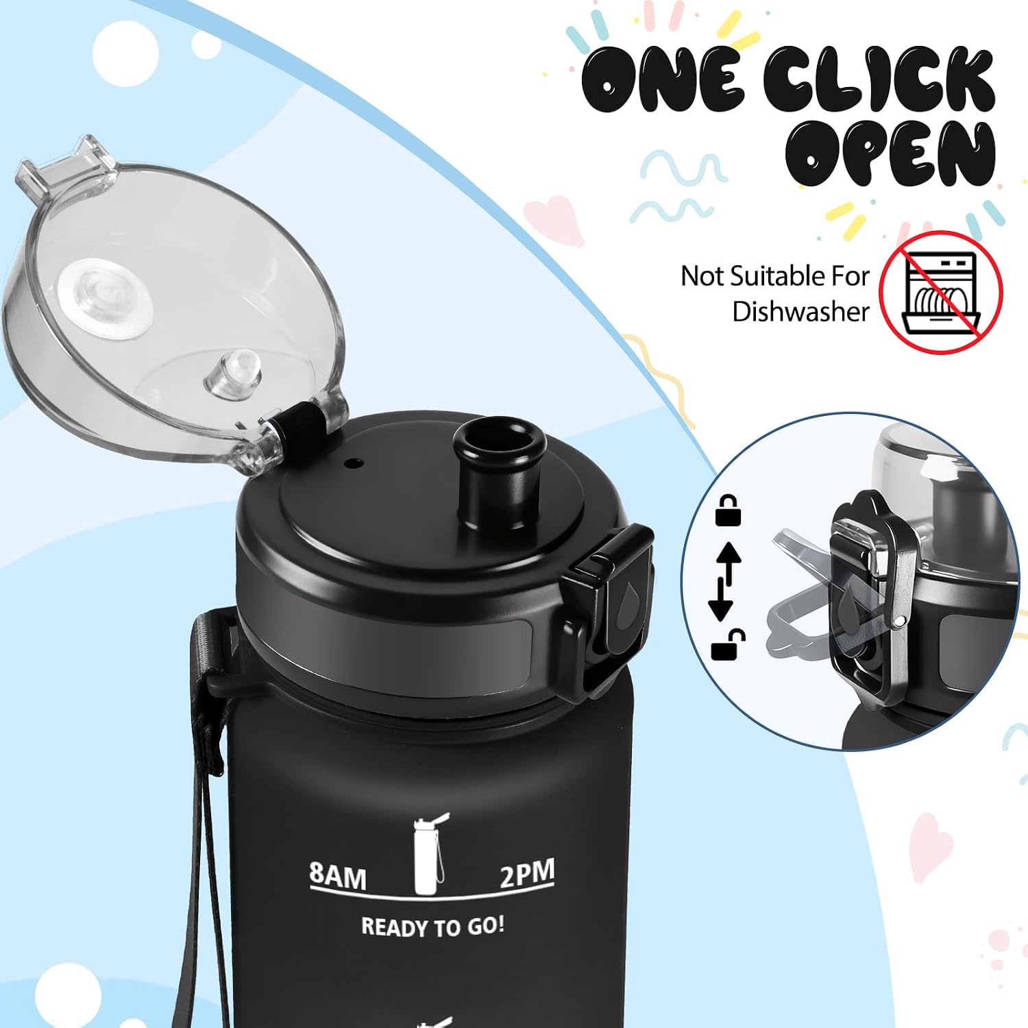 Detalle de Baramumu Gourde enfant 500 ml anti-fuite