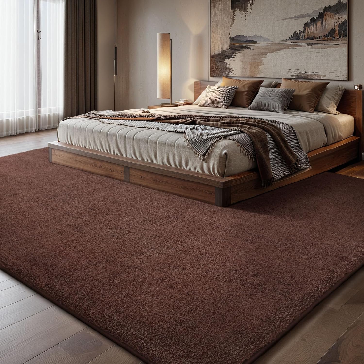 Thumbnail 5 de Sour Lemon Carpet Rugs Living Room Large 240x300cm – Soft, Washable Shaggy Rug with Non-Slip Base
