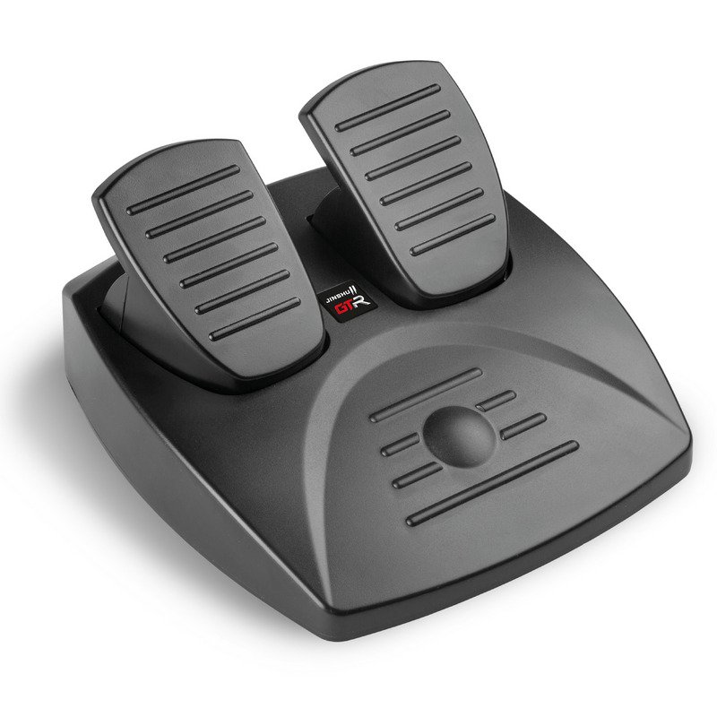 Detalle 2 de Indeca JINSHU 2 GTR volante compacto con pedalera para PS4/PS3, Xbox, Switch y PC