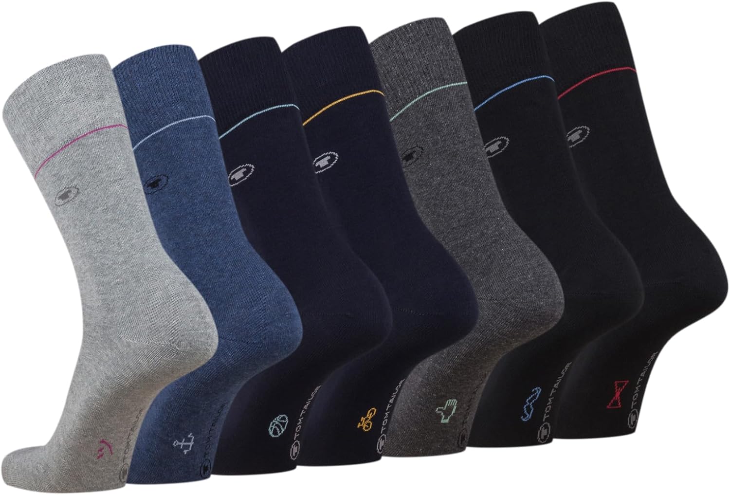 Detalle de TOM TAILOR Socken 7er Pack Größe 39-42 👞