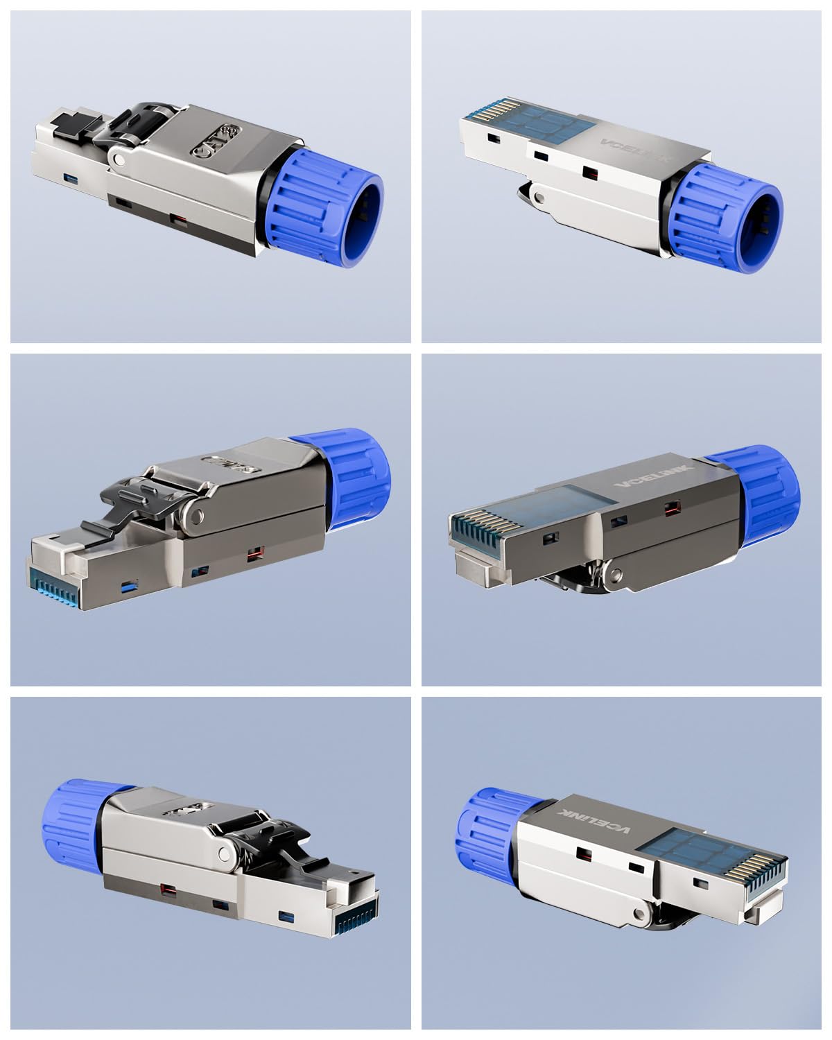 Thumbnail 6 de VCELINK RJ45 Stecker Werkzeuglos – Cat8/Cat7, shielded, 4 Stück