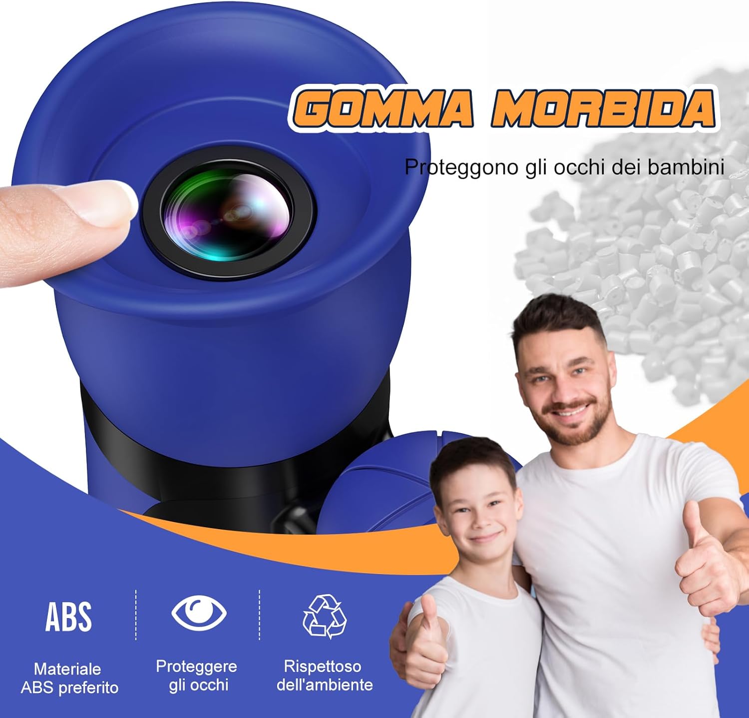 Detalle de Upgrade Impermeabile Compatto Binocolo per Bambini 8x21 – Esplorazione all'aperto in stile educativo