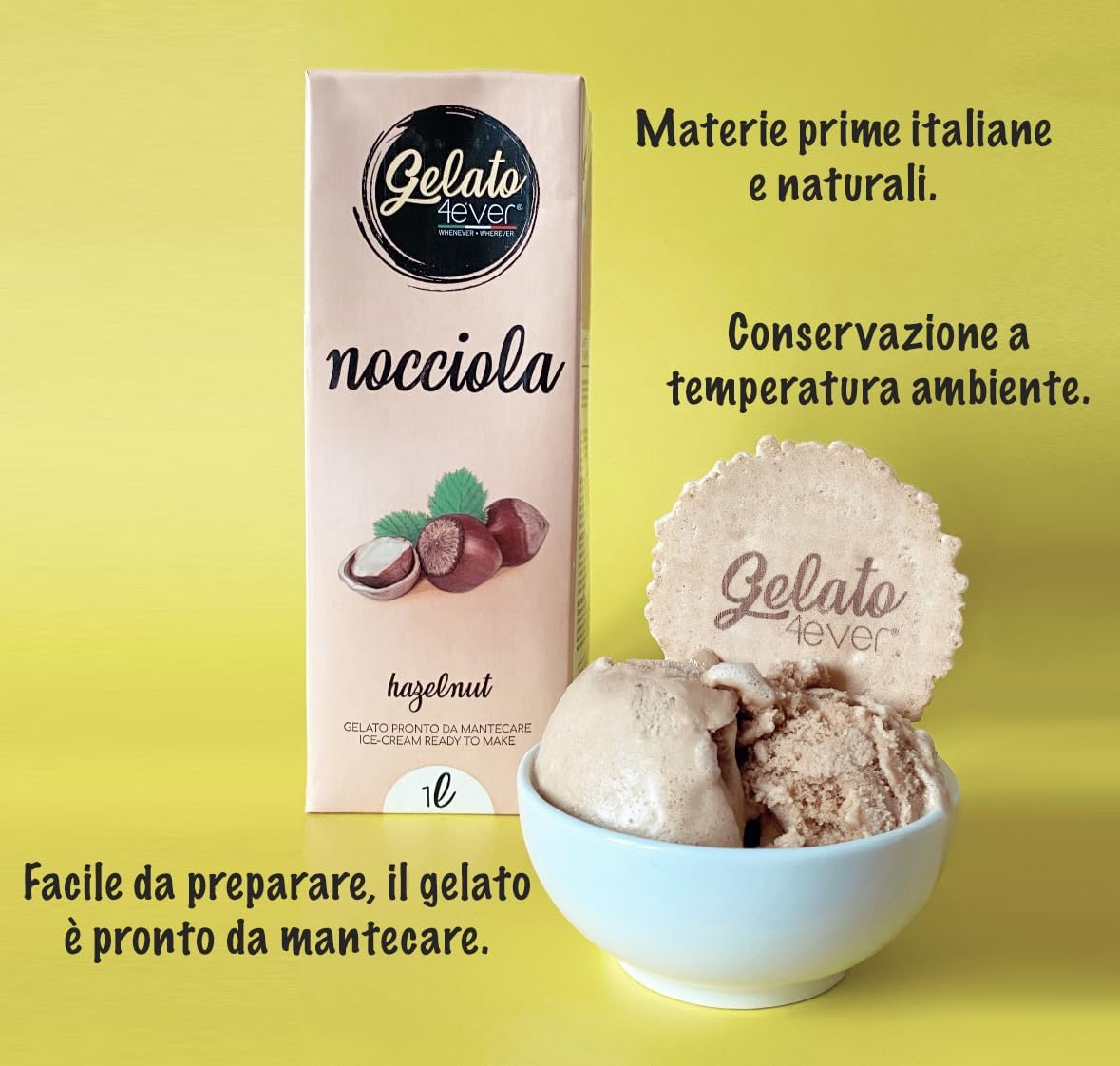 Detalle 2 de Gelato 4ever Strawberry vegan gelato mix 1 lt