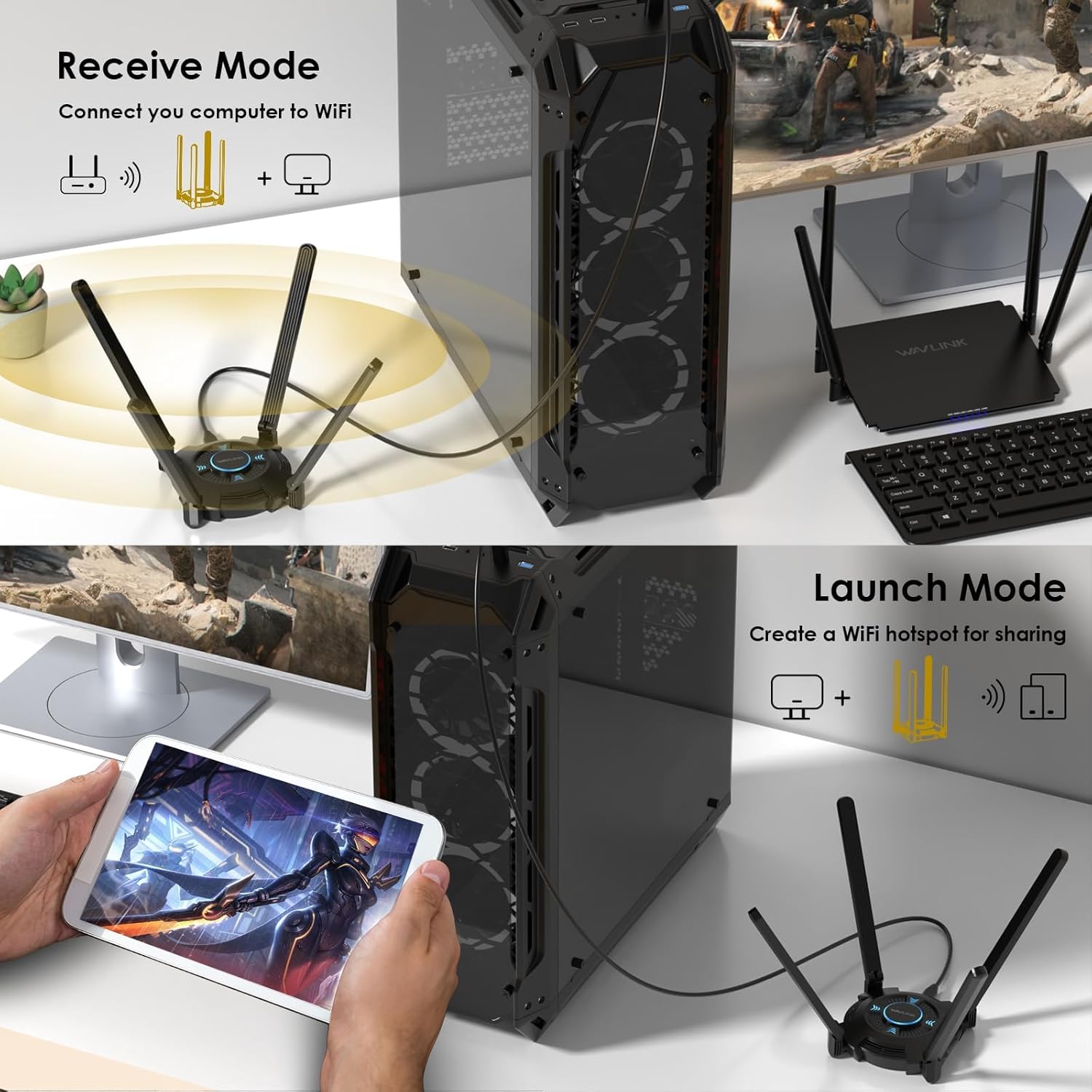 Thumbnail 3 de WAVLINK AX5400 WiFi 6E Adapter 6GHz 📡