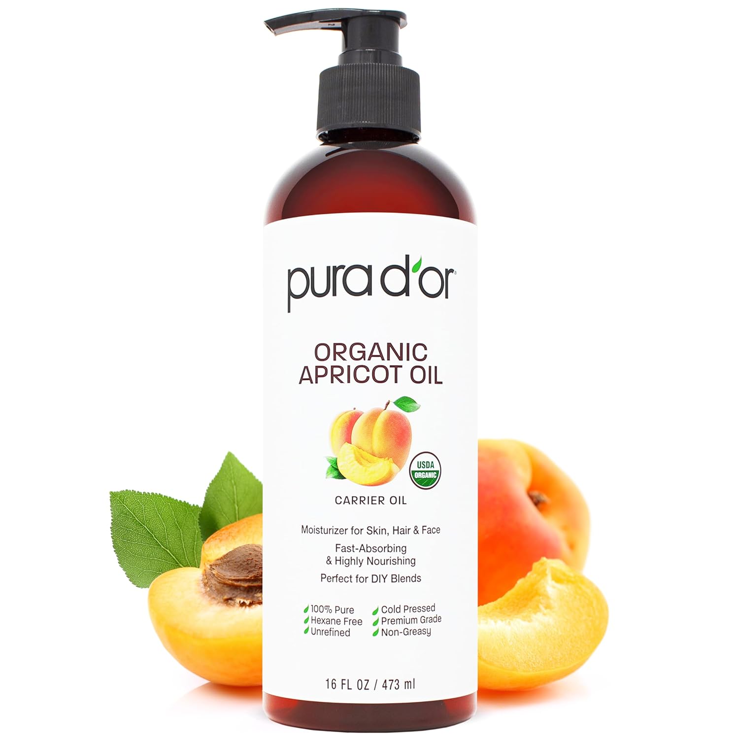 Thumbnail 6 de PURA D'OR Organic Jojoba Oil (16.9 Oz, Glass Bottle) — Pure Carrier Oil for Skin, Hair & Nails
