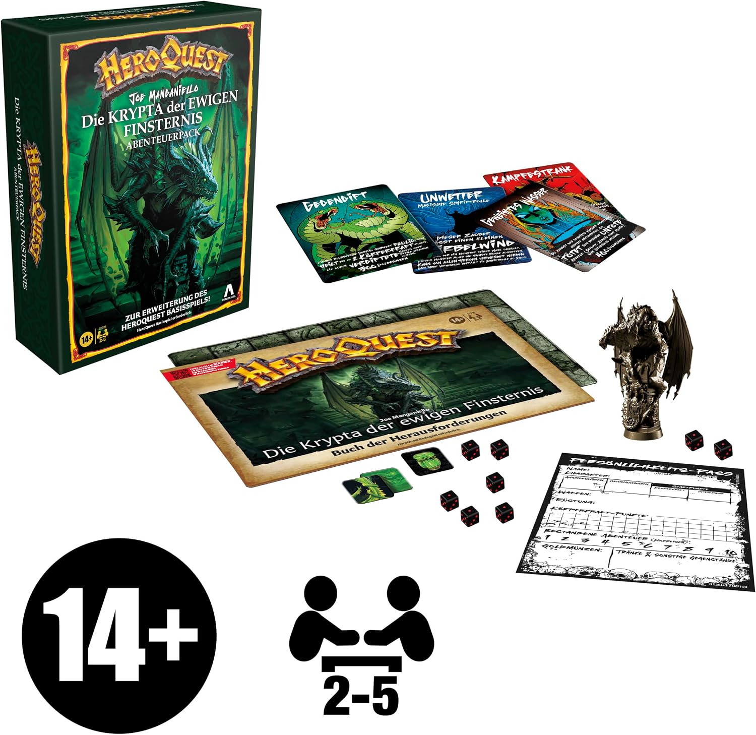 Detalle 2 de HEROQUEST Crypt of Perpetual Darkness Brettspiel đČ