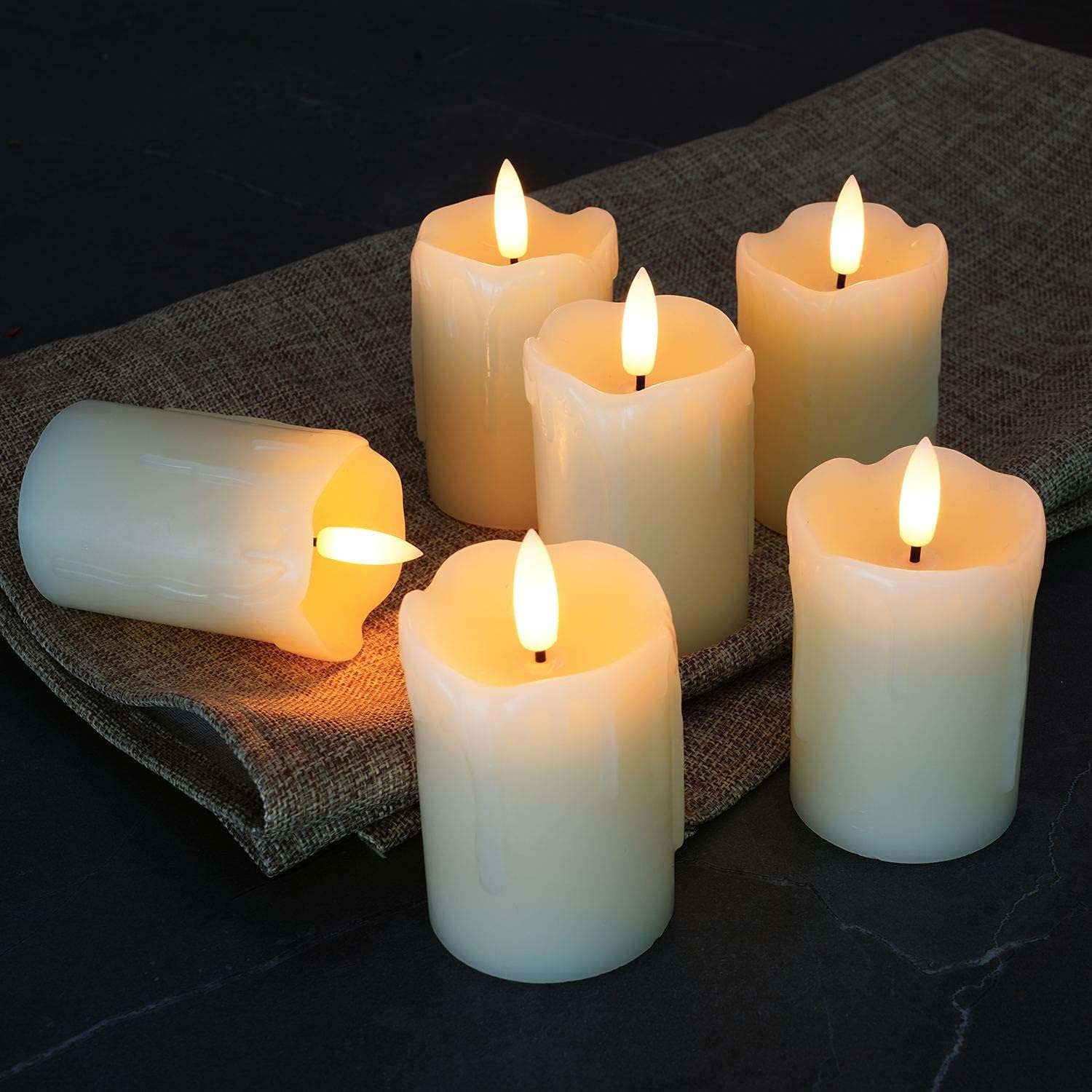 Thumbnail 2 de Homemory Real Wax Flameless Tealights 6 Pack 🕯
