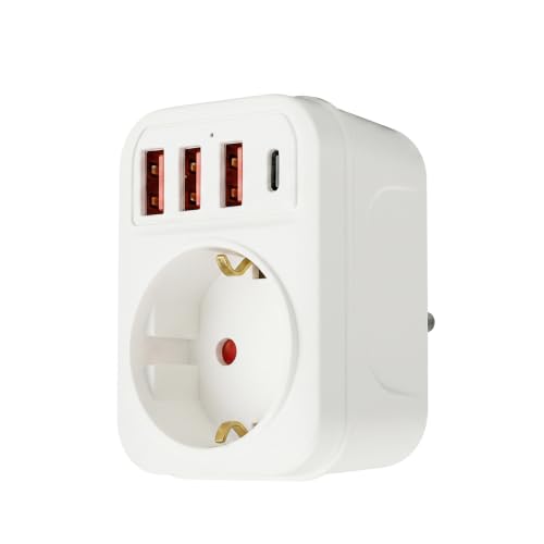 Detalle de Gonew21 Adaptateur Prise Anglaise – 5-en-1 pour voyage