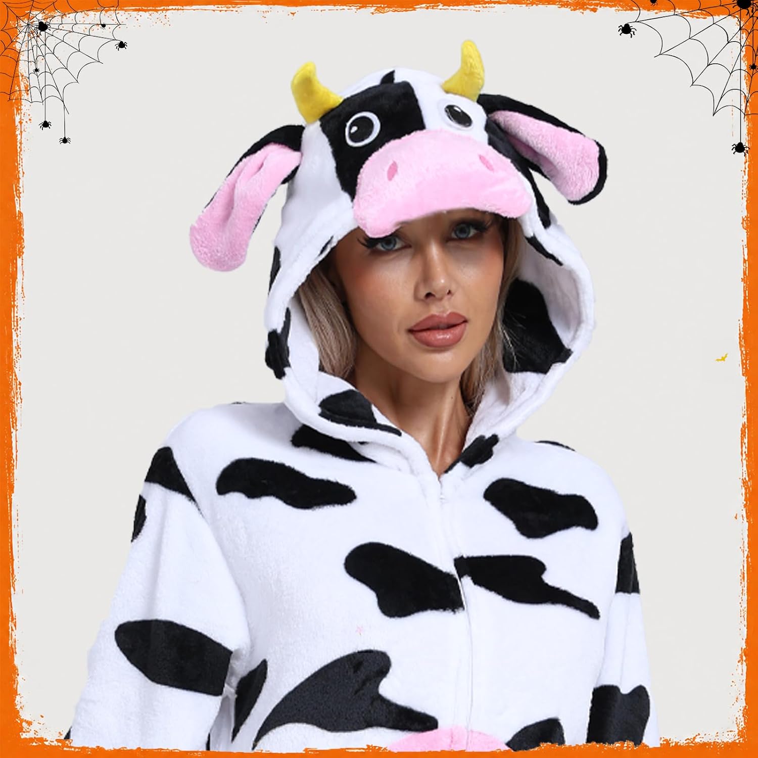 Detalle 2 de DKRUW Adult Animal Onesie Pajamas, Fleece Costume with Zipper and Pockets