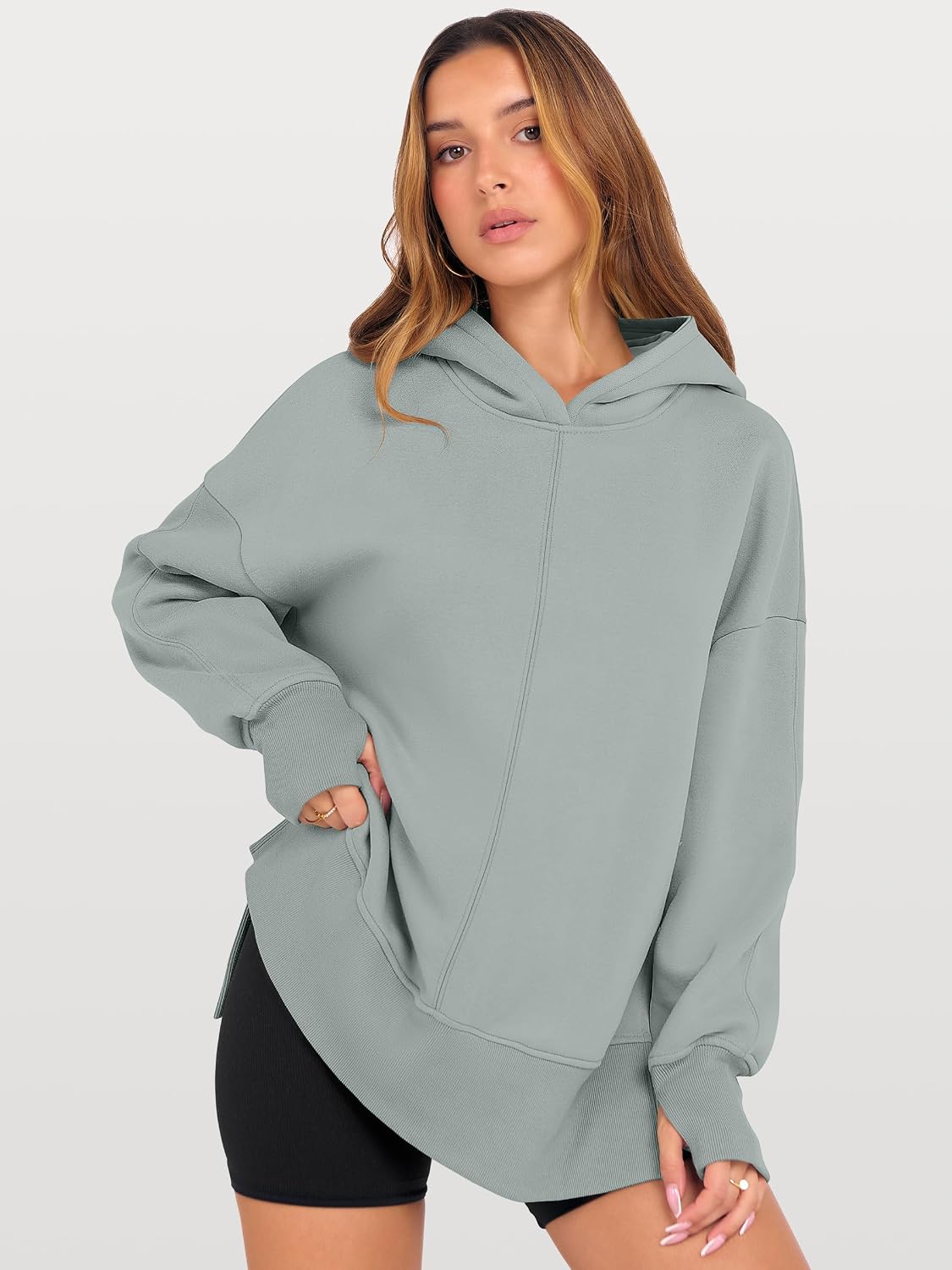 Detalle 2 de ANRABESS Oversized Hooded Sweatshirt 2026