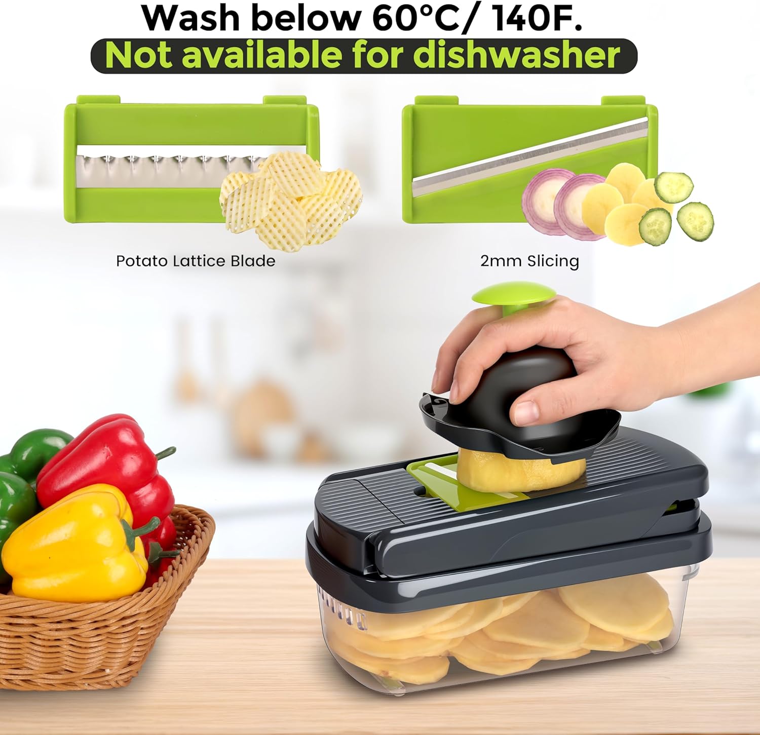 Thumbnail 4 de Yusshn 12-in-1 Vegetable Chopper