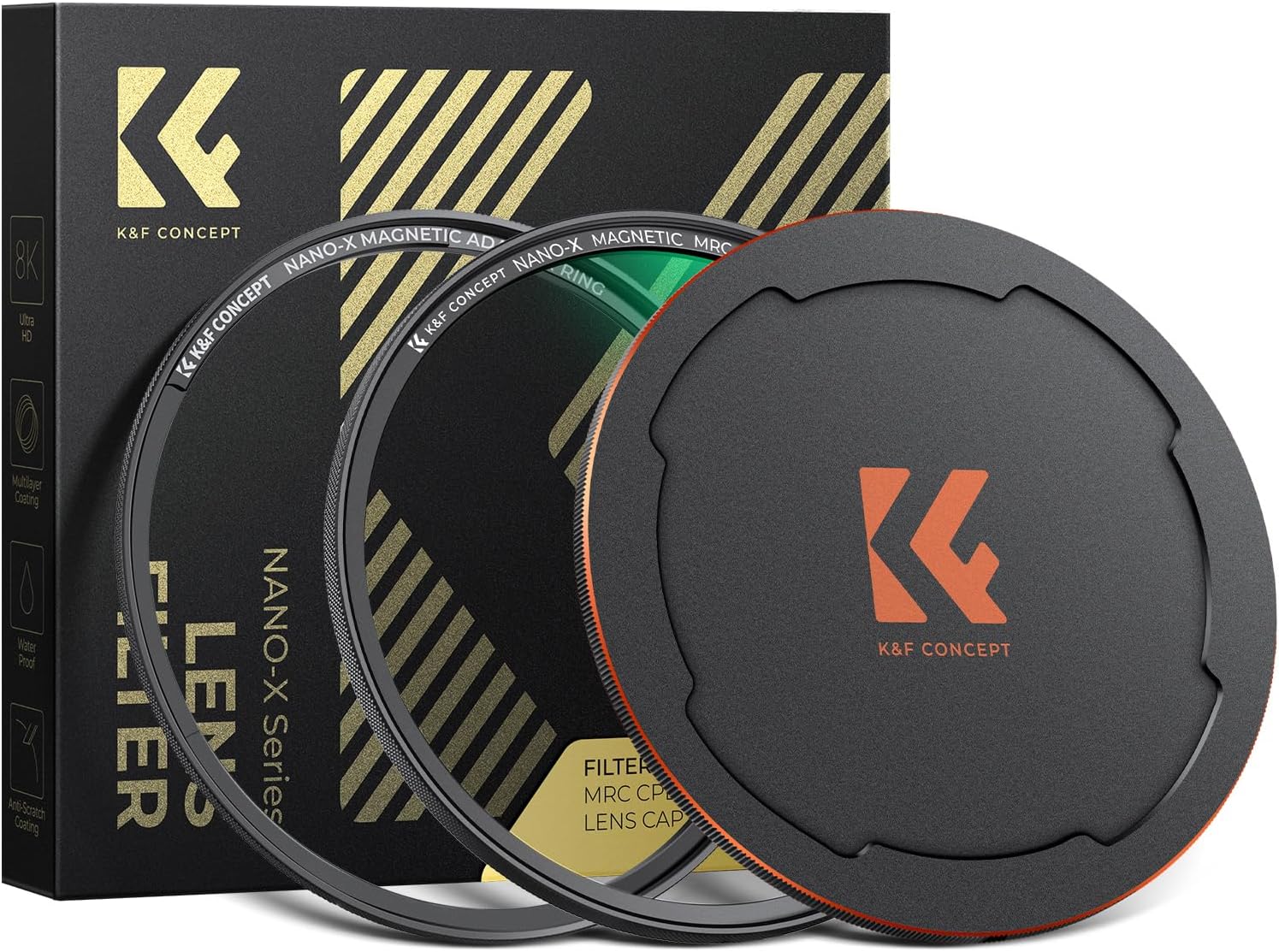K&F CONCEPT Nano-Xcel 62mm Filtro CPL magnetico