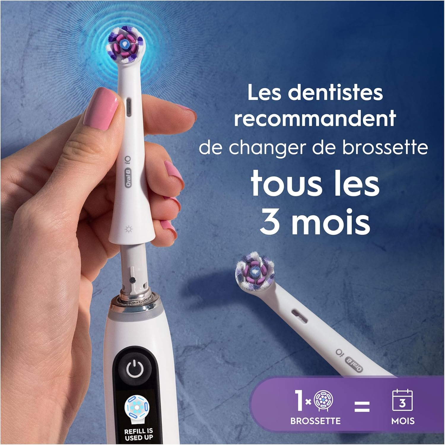 Thumbnail 3 de Oral-B Radiant White : lot de 8 brossettes de rechange pour brosses électriques Oral-B iO