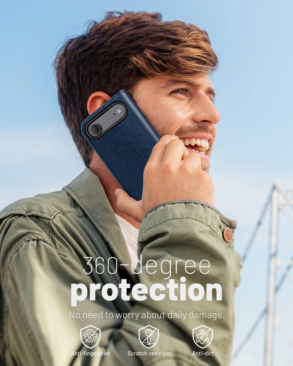 Thumbnail 6 de OCASE Hülle für iPhone Air 5G – Kartenfächer, RFID-Schutz, Standfunktion, Leder