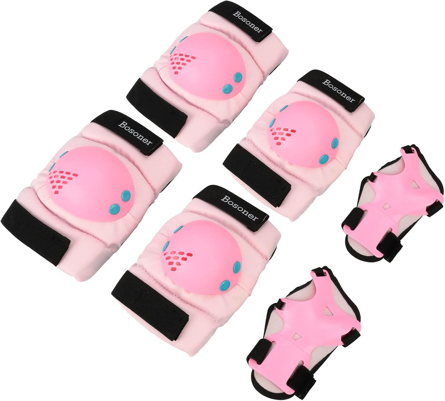 Detalle 2 de BOSONER Kids Protective Gear Set: Knee, Elbow, and Wrist Guards for Ages 3-15