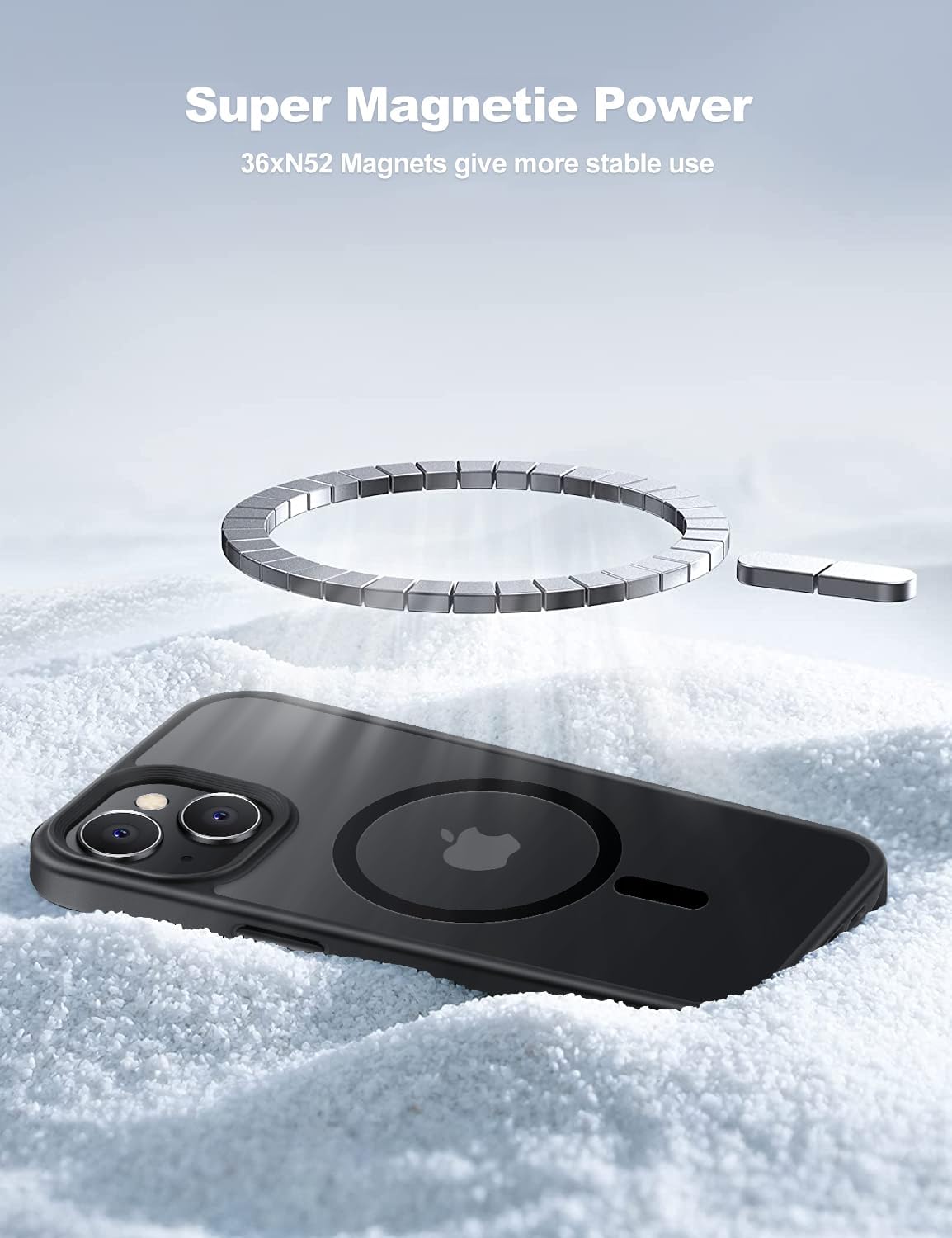 Thumbnail 5 de Tigowos Magnetic iPhone 15 Case — Matte Black