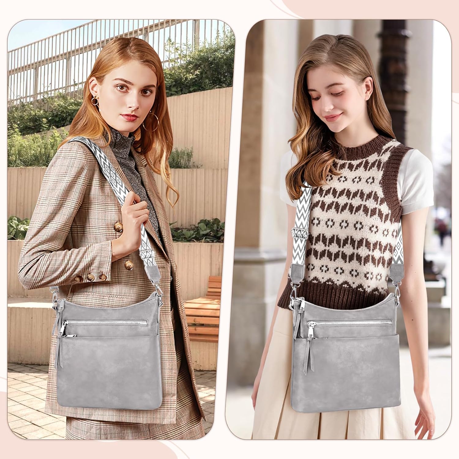 Detalle de LUROON Crossbody Bag for Women — Lightweight, Versatile & Well-Organised