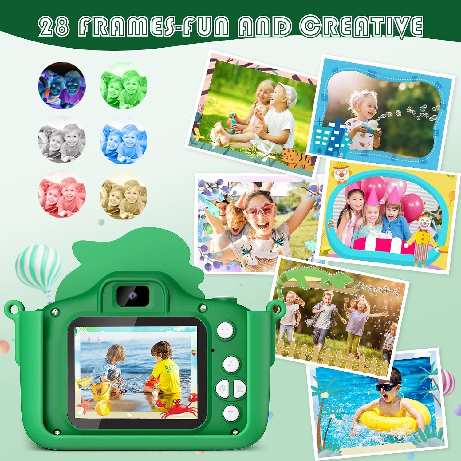 Detalle de Macchina Fotografica Bambini Dinosauro 32G 1080P