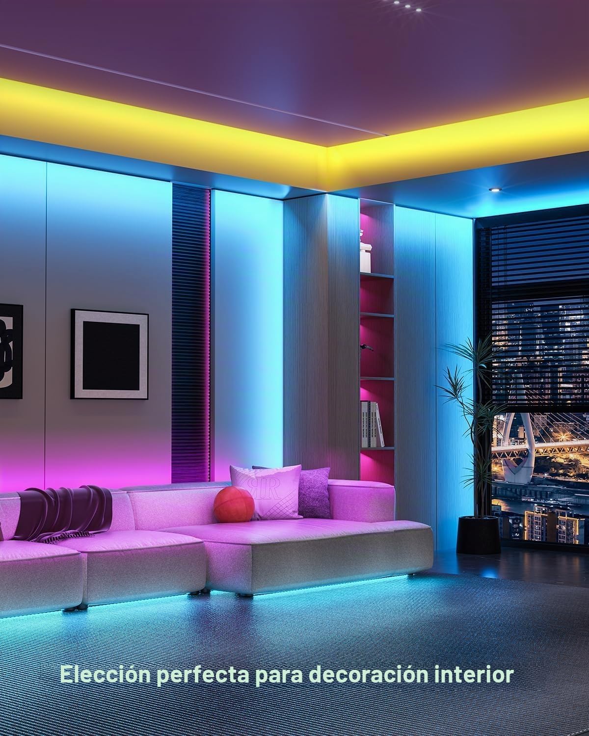 Detalle 1 de Mexllex Tiras LED RGB 30 m con mando