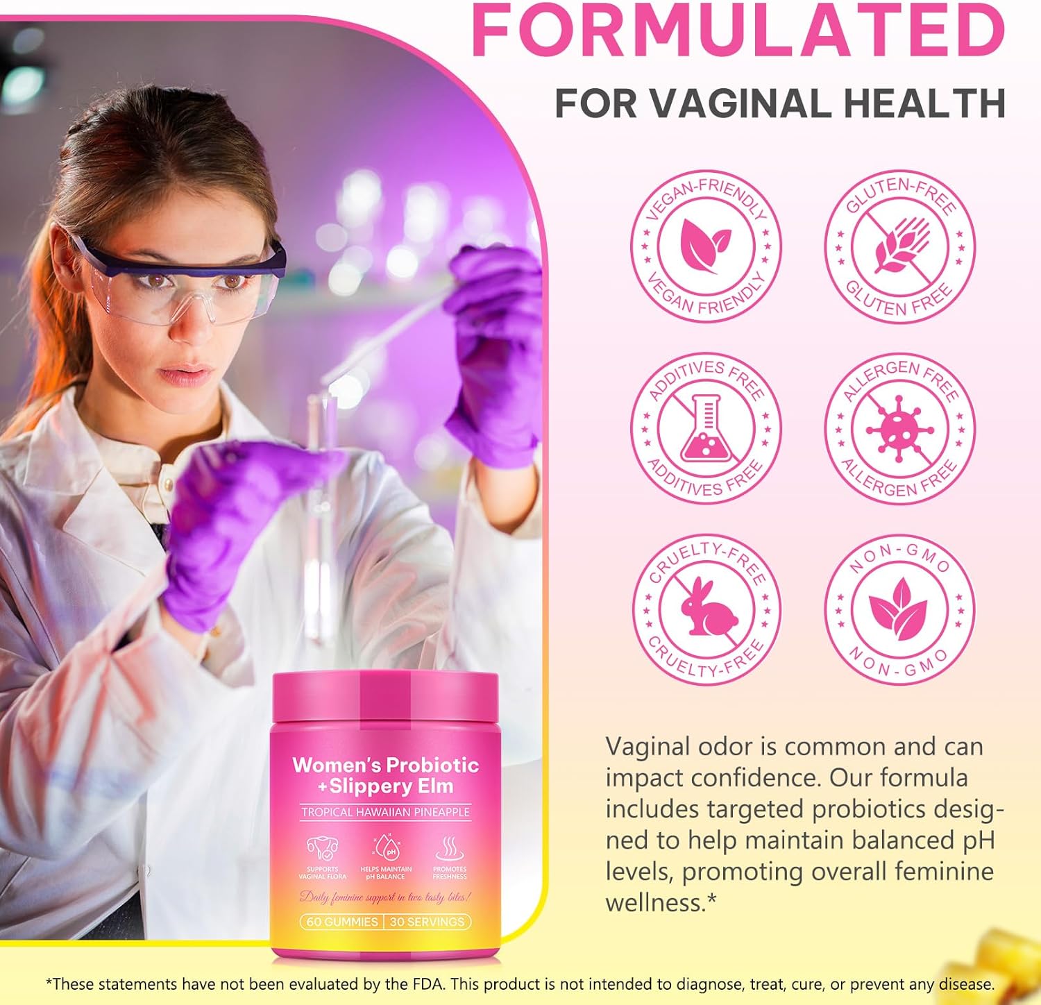 Thumbnail 4 de Probiotika für Frauen Intimflora Gummibärchen von Intimflora: Kultur-Komplex mit Rotulmenextrakt (60 Gummibärchen)