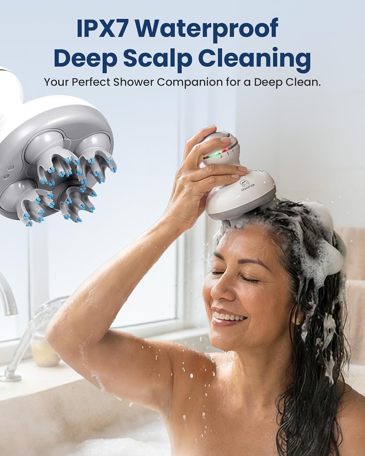 Detalle 2 de COMFIER Cordless Hair Scalp Massager with 84 Nodes ⚙