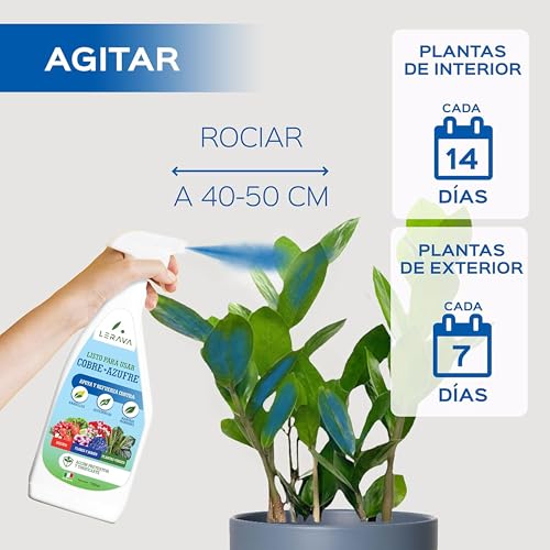 Thumbnail 3 de LERAVA Azufre de Cobre Fungicida (700 ml) – Protección natural para plantas contra mildiu y hongos