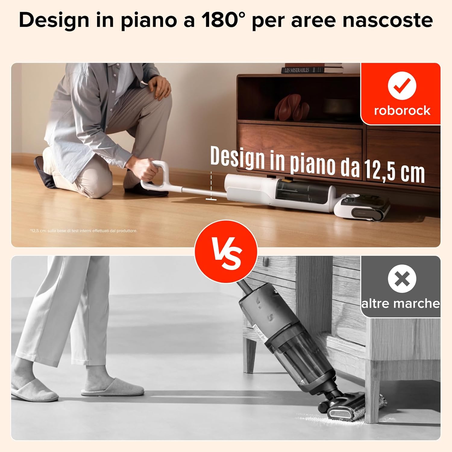Thumbnail 4 de roborock F25 GT: Aspirapolvere e Lavapavimenti senza fili 2-in-1 con pulizia ad alta temperatura e asciugatura rapida