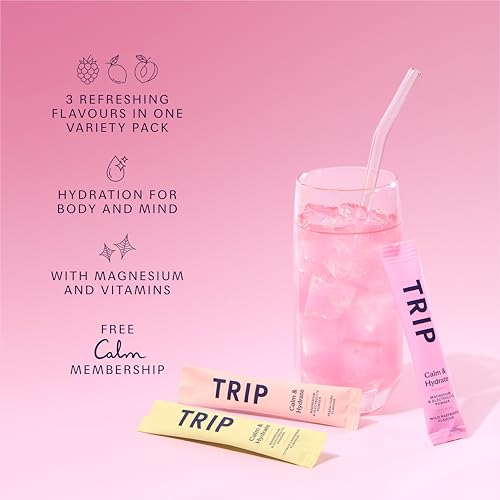 Thumbnail 3 de TRIP Calm Electrolyte Magnesium Powder Variety Pack (15 Sachets)