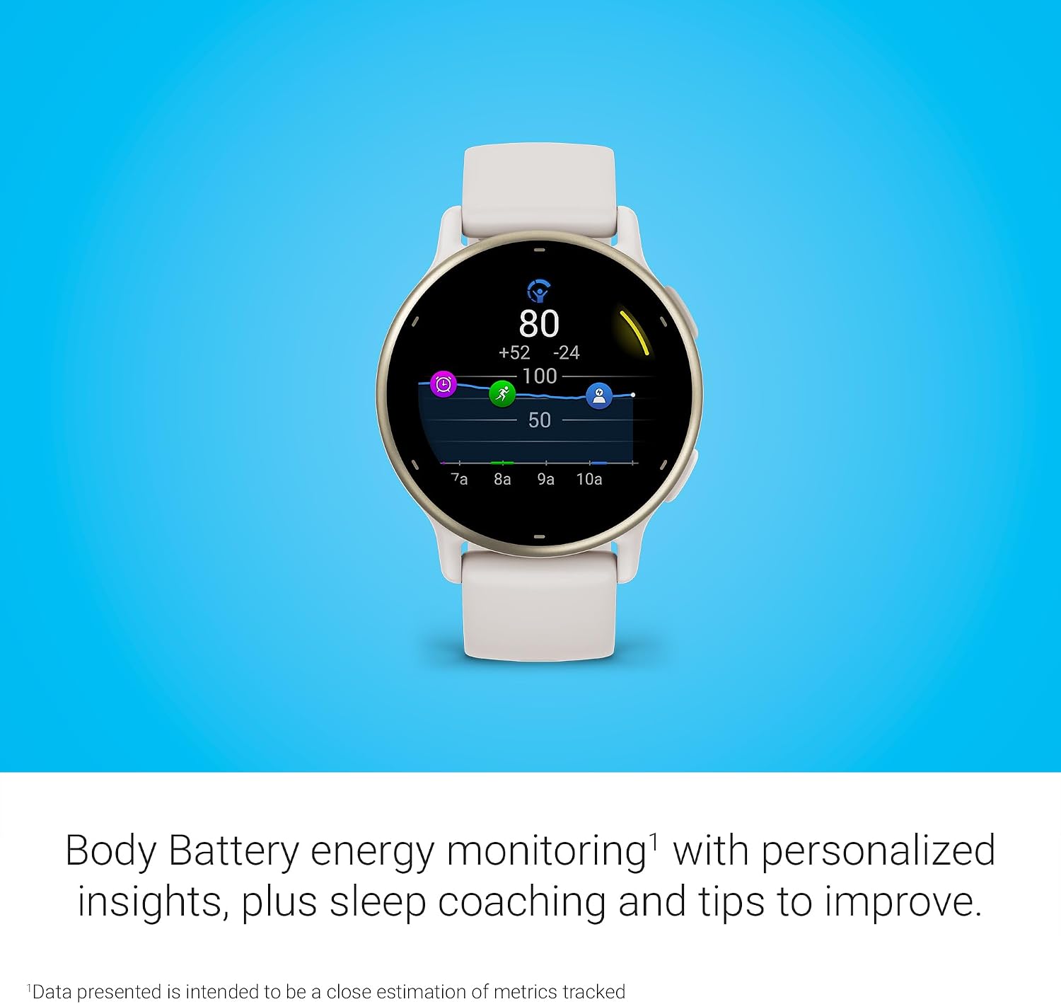 Detalle 2 de Garmin vívoactive 5 42mm Ivory — Health & Fitness GPS Smartwatch