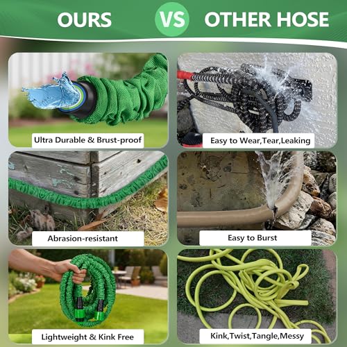 Thumbnail 5 de QINGHUAI 50 ft Expandable Garden Hose with 10-Pattern Nozzle