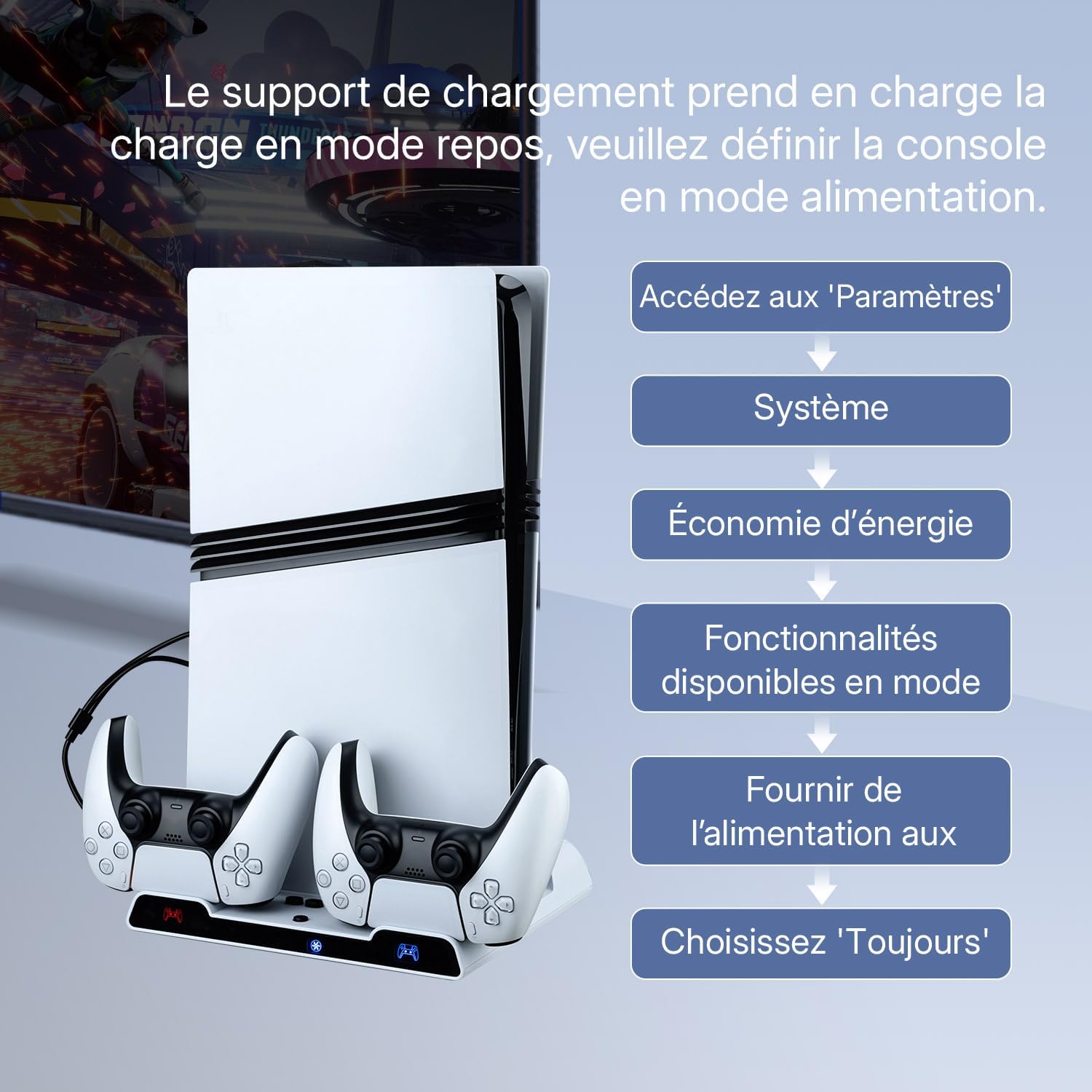 Thumbnail 5 de Wigearss Ventilateur station refroidissement PS5