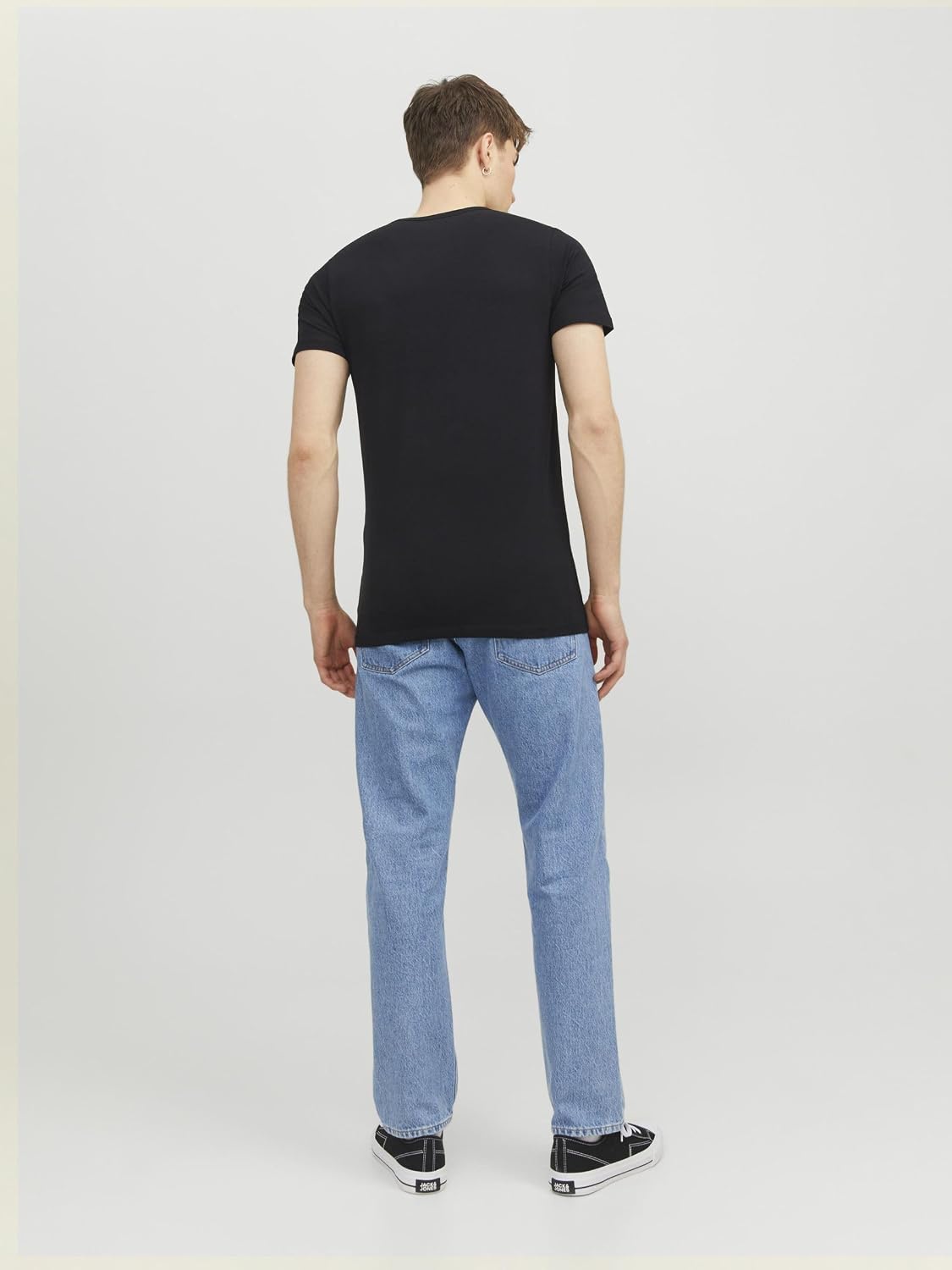 Detalle de JACK & JONES Slim Fit Jeans JJIGLENN JJFELIX AM 066 LID – zeitlos für Alltag und Beruf